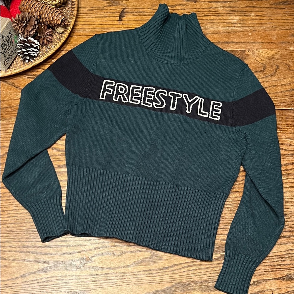 Alp N Rock Forest Green Freestyle Turtleneck Sweater